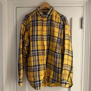 Ralph Lauren Yellow Plaid Men's Shirt